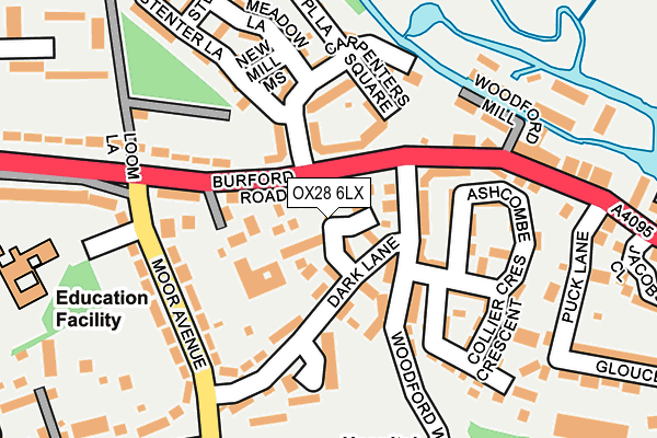 OX28 6LX map - OS OpenMap – Local (Ordnance Survey) OX28 6LX map - OS OpenMap – Local (Ordnance Survey)