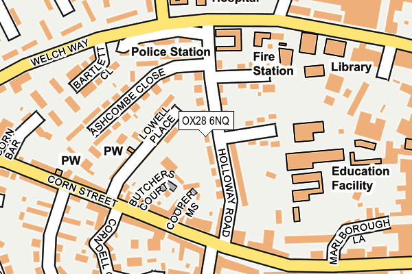 OX28 6NQ map - OS OpenMap – Local (Ordnance Survey) OX28 6NQ map - OS OpenMap – Local (Ordnance Survey)