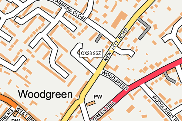 OX28 9SZ map - OS OpenMap – Local (Ordnance Survey) OX28 9SZ map - OS OpenMap – Local (Ordnance Survey)