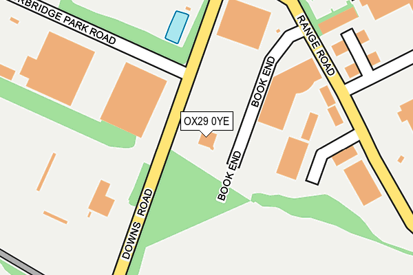 OX29 0YE map - OS OpenMap – Local (Ordnance Survey)