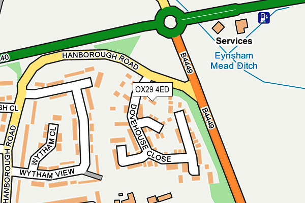 OX29 4ED map - OS OpenMap – Local (Ordnance Survey) OX29 4ED map - OS OpenMap – Local (Ordnance Survey)