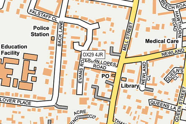 OX29 4JR map - OS OpenMap – Local (Ordnance Survey) OX29 4JR map - OS OpenMap – Local (Ordnance Survey)