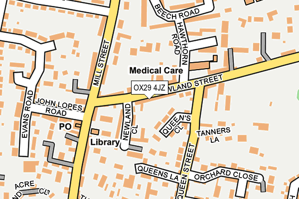 OX29 4JZ map - OS OpenMap – Local (Ordnance Survey) OX29 4JZ map - OS OpenMap – Local (Ordnance Survey)