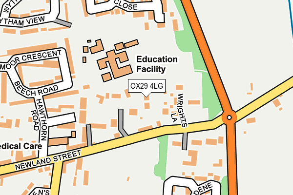 OX29 4LG map - OS OpenMap – Local (Ordnance Survey) OX29 4LG map - OS OpenMap – Local (Ordnance Survey)