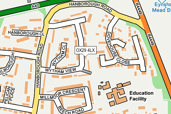 OX29 4LX map - OS OpenMap – Local (Ordnance Survey) OX29 4LX map - OS OpenMap – Local (Ordnance Survey)
