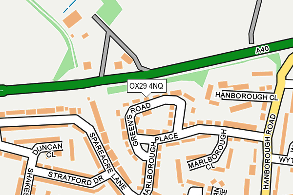 OX29 4NQ map - OS OpenMap – Local (Ordnance Survey) OX29 4NQ map - OS OpenMap – Local (Ordnance Survey)