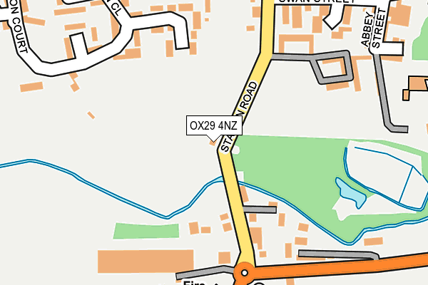 OX29 4NZ map - OS OpenMap – Local (Ordnance Survey) OX29 4NZ map - OS OpenMap – Local (Ordnance Survey)