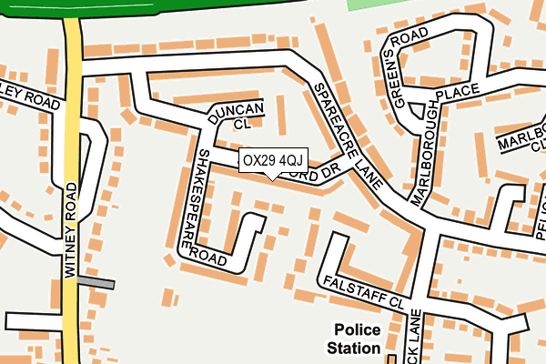 OX29 4QJ map - OS OpenMap – Local (Ordnance Survey) OX29 4QJ map - OS OpenMap – Local (Ordnance Survey)