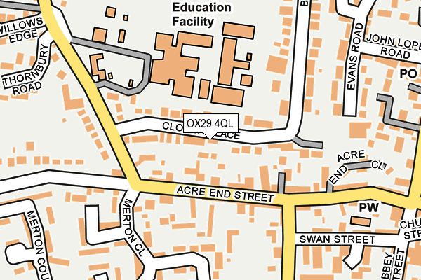 OX29 4QL map - OS OpenMap – Local (Ordnance Survey) OX29 4QL map - OS OpenMap – Local (Ordnance Survey)