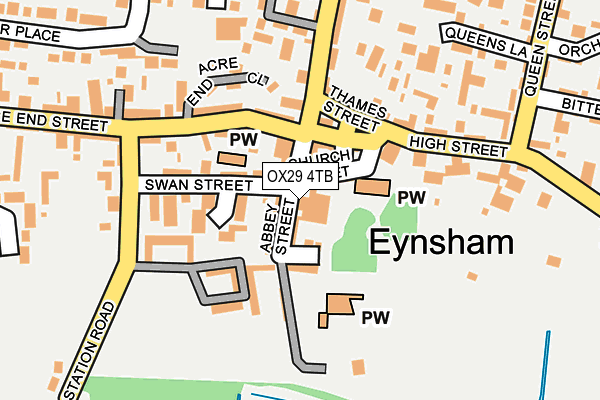 OX29 4TB map - OS OpenMap – Local (Ordnance Survey)
