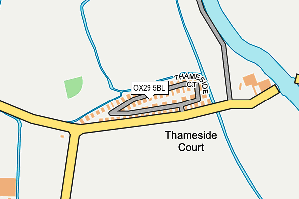 OX29 5BL map - OS OpenMap – Local (Ordnance Survey) OX29 5BL map - OS OpenMap – Local (Ordnance Survey)