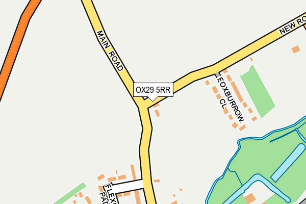 OX29 5RR map - OS OpenMap – Local (Ordnance Survey) OX29 5RR map - OS OpenMap – Local (Ordnance Survey)