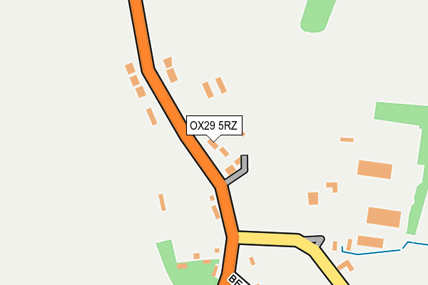 OX29 5RZ map - OS OpenMap – Local (Ordnance Survey) OX29 5RZ map - OS OpenMap – Local (Ordnance Survey)