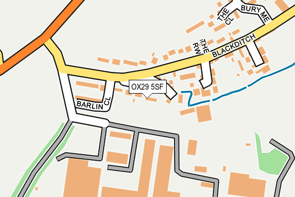 OX29 5SF map - OS OpenMap – Local (Ordnance Survey) OX29 5SF map - OS OpenMap – Local (Ordnance Survey)