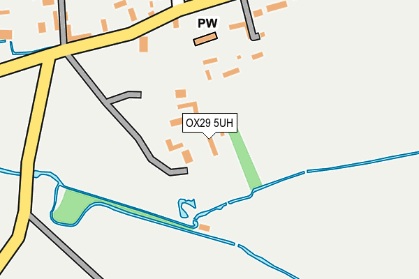 OX29 5UH map - OS OpenMap – Local (Ordnance Survey) OX29 5UH map - OS OpenMap – Local (Ordnance Survey)