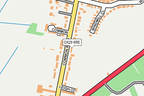 OX29 6RE map - OS OpenMap – Local (Ordnance Survey) OX29 6RE map - OS OpenMap – Local (Ordnance Survey)