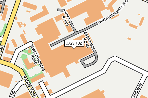 OX29 7DZ map - OS OpenMap – Local (Ordnance Survey) OX29 7DZ map - OS OpenMap – Local (Ordnance Survey)