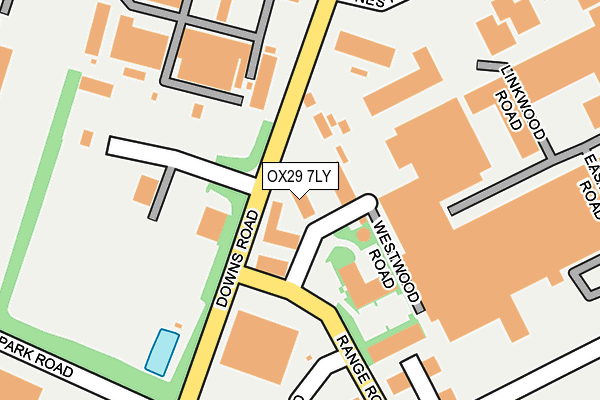 OX29 7LY map - OS OpenMap – Local (Ordnance Survey) OX29 7LY map - OS OpenMap – Local (Ordnance Survey)