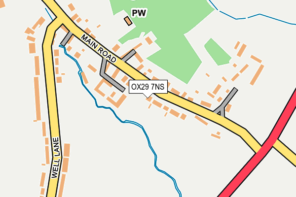 OX29 7NS map - OS OpenMap – Local (Ordnance Survey) OX29 7NS map - OS OpenMap – Local (Ordnance Survey)