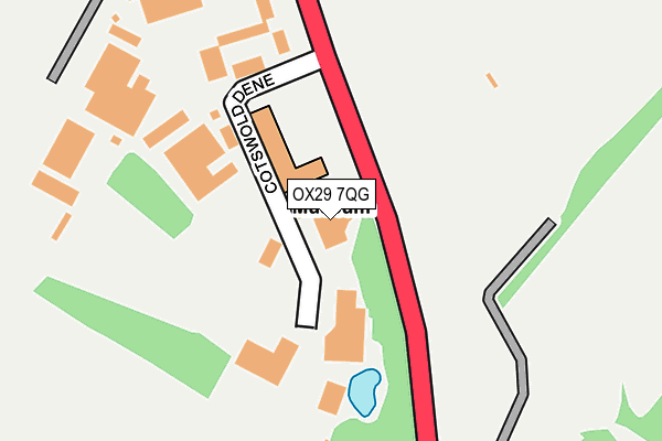 OX29 7QG map - OS OpenMap – Local (Ordnance Survey) OX29 7QG map - OS OpenMap – Local (Ordnance Survey)