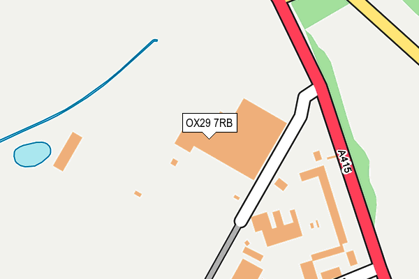 OX29 7RB map - OS OpenMap – Local (Ordnance Survey) OX29 7RB map - OS OpenMap – Local (Ordnance Survey)