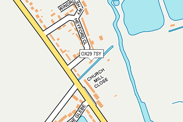OX29 7SY map - OS OpenMap – Local (Ordnance Survey) OX29 7SY map - OS OpenMap – Local (Ordnance Survey)