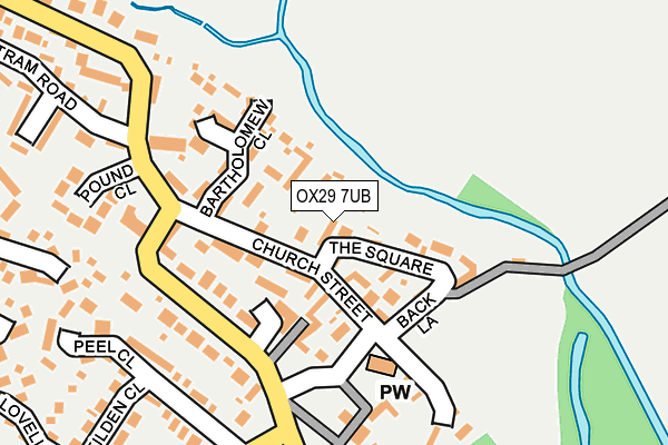 OX29 7UB map - OS OpenMap – Local (Ordnance Survey) OX29 7UB map - OS OpenMap – Local (Ordnance Survey)