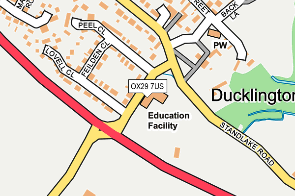 OX29 7US map - OS OpenMap – Local (Ordnance Survey) OX29 7US map - OS OpenMap – Local (Ordnance Survey)