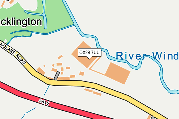 OX29 7UU map - OS OpenMap – Local (Ordnance Survey) OX29 7UU map - OS OpenMap – Local (Ordnance Survey)