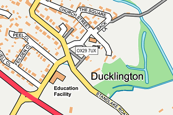 OX29 7UX map - OS OpenMap – Local (Ordnance Survey) OX29 7UX map - OS OpenMap – Local (Ordnance Survey)