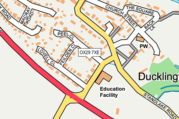 OX29 7XE map - OS OpenMap – Local (Ordnance Survey) OX29 7XE map - OS OpenMap – Local (Ordnance Survey)