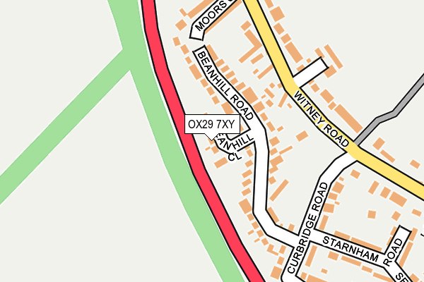 OX29 7XY map - OS OpenMap – Local (Ordnance Survey) OX29 7XY map - OS OpenMap – Local (Ordnance Survey)