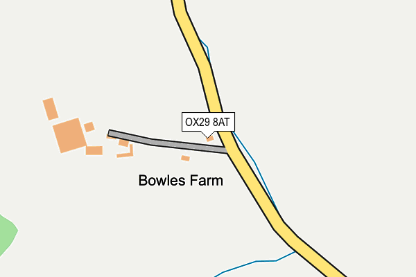 OX29 8AT map - OS OpenMap – Local (Ordnance Survey) OX29 8AT map - OS OpenMap – Local (Ordnance Survey)