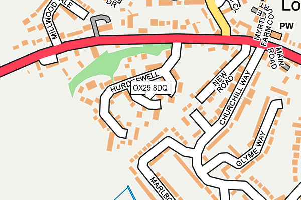 OX29 8DQ map - OS OpenMap – Local (Ordnance Survey) OX29 8DQ map - OS OpenMap – Local (Ordnance Survey)