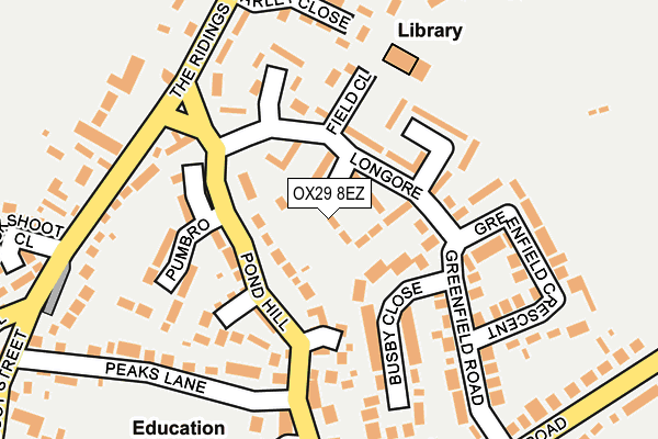 OX29 8EZ map - OS OpenMap – Local (Ordnance Survey) OX29 8EZ map - OS OpenMap – Local (Ordnance Survey)