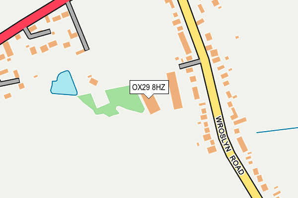 OX29 8HZ map - OS OpenMap – Local (Ordnance Survey) OX29 8HZ map - OS OpenMap – Local (Ordnance Survey)