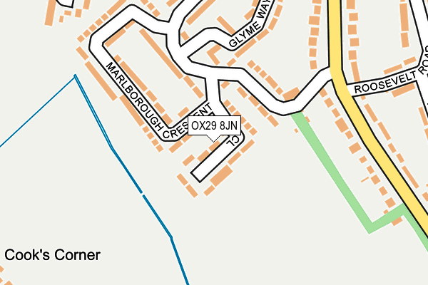 OX29 8JN map - OS OpenMap – Local (Ordnance Survey) OX29 8JN map - OS OpenMap – Local (Ordnance Survey)