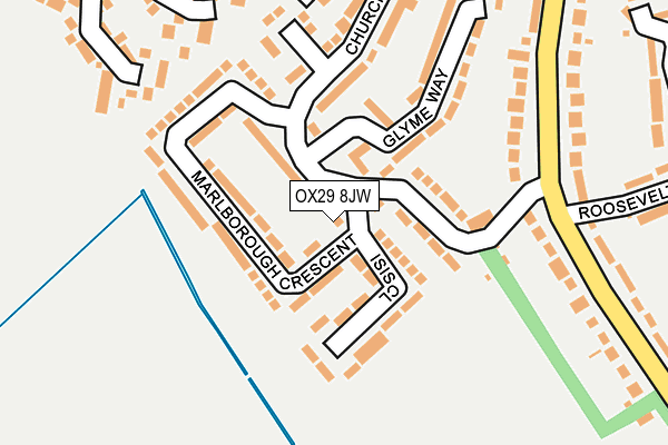 OX29 8JW map - OS OpenMap – Local (Ordnance Survey) OX29 8JW map - OS OpenMap – Local (Ordnance Survey)