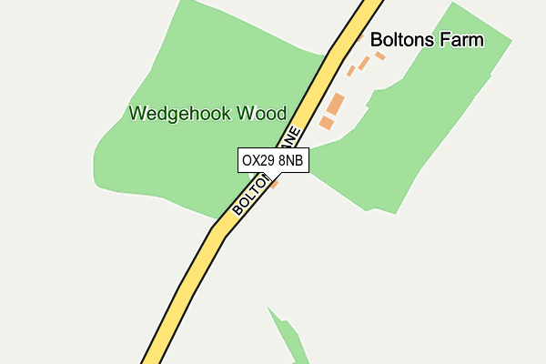 OX29 8NB map - OS OpenMap – Local (Ordnance Survey) OX29 8NB map - OS OpenMap – Local (Ordnance Survey)