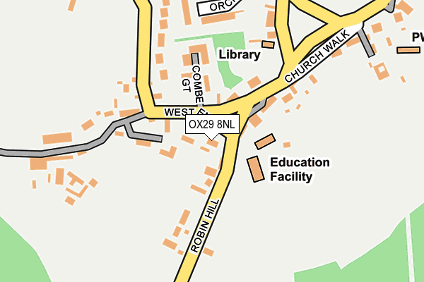 OX29 8NL map - OS OpenMap – Local (Ordnance Survey) OX29 8NL map - OS OpenMap – Local (Ordnance Survey)