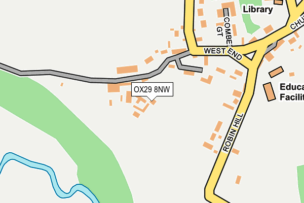 OX29 8NW map - OS OpenMap – Local (Ordnance Survey) OX29 8NW map - OS OpenMap – Local (Ordnance Survey)