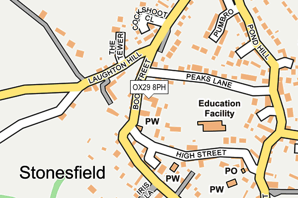 OX29 8PH map - OS OpenMap – Local (Ordnance Survey) OX29 8PH map - OS OpenMap – Local (Ordnance Survey)