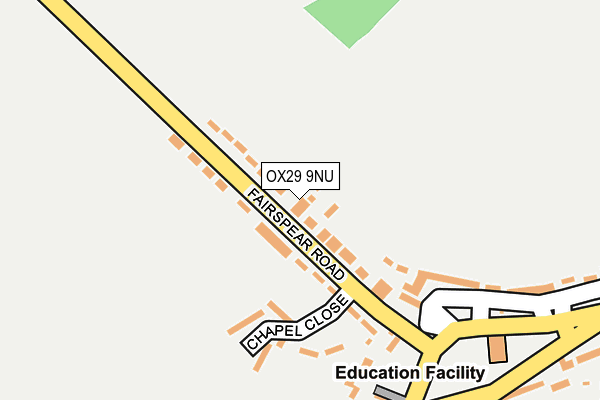 OX29 9NU map - OS OpenMap – Local (Ordnance Survey) OX29 9NU map - OS OpenMap – Local (Ordnance Survey)