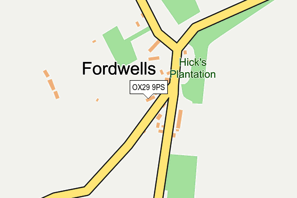 OX29 9PS map - OS OpenMap – Local (Ordnance Survey) OX29 9PS map - OS OpenMap – Local (Ordnance Survey)