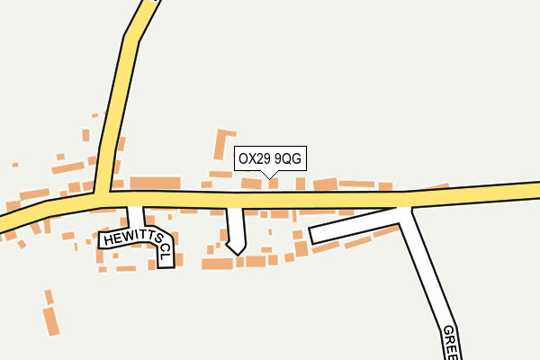 OX29 9QG map - OS OpenMap – Local (Ordnance Survey) OX29 9QG map - OS OpenMap – Local (Ordnance Survey)