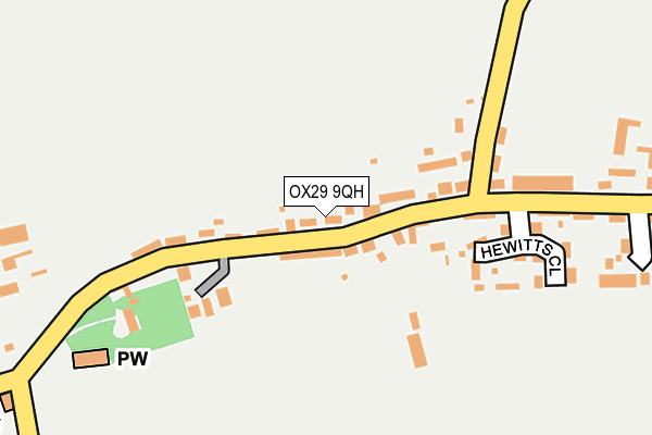OX29 9QH map - OS OpenMap – Local (Ordnance Survey) OX29 9QH map - OS OpenMap – Local (Ordnance Survey)