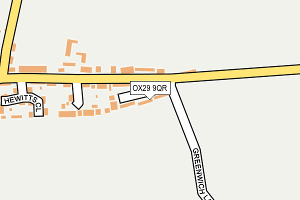 OX29 9QR map - OS OpenMap – Local (Ordnance Survey) OX29 9QR map - OS OpenMap – Local (Ordnance Survey)
