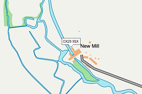 OX29 9SX map - OS OpenMap – Local (Ordnance Survey)