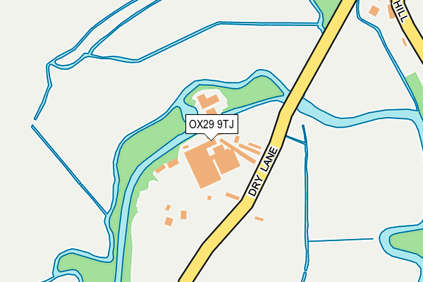OX29 9TJ map - OS OpenMap – Local (Ordnance Survey)