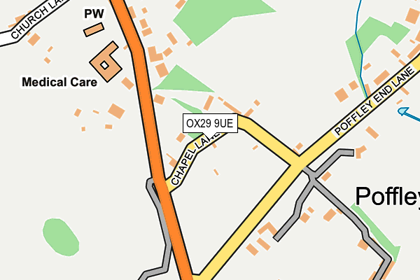 OX29 9UE map - OS OpenMap – Local (Ordnance Survey) OX29 9UE map - OS OpenMap – Local (Ordnance Survey)